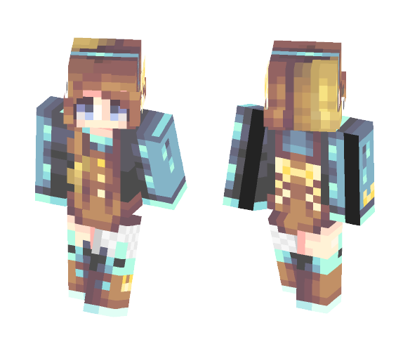 Blue Bunnies & Bows - Female Minecraft Skins - image 1