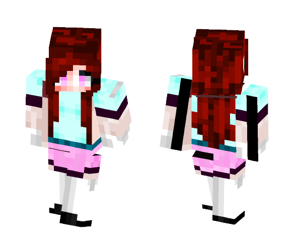 Cute Girl in Skirt - Cute Girls Minecraft Skins - image 1