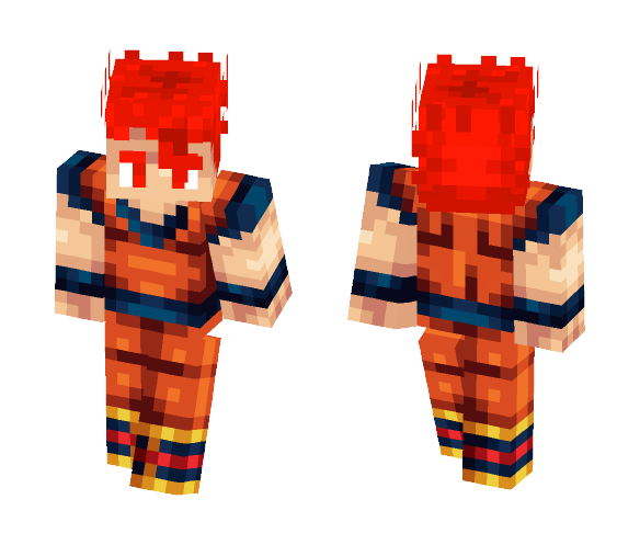 GOHAN SSJ GOD - Male Minecraft Skins - image 1