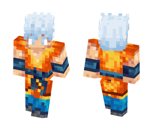 GOKU SSJ WHITE - Male Minecraft Skins - image 1
