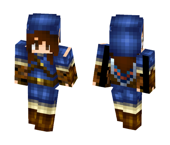 Blue Link Me ! It's a V.2 - Female Minecraft Skins - image 1