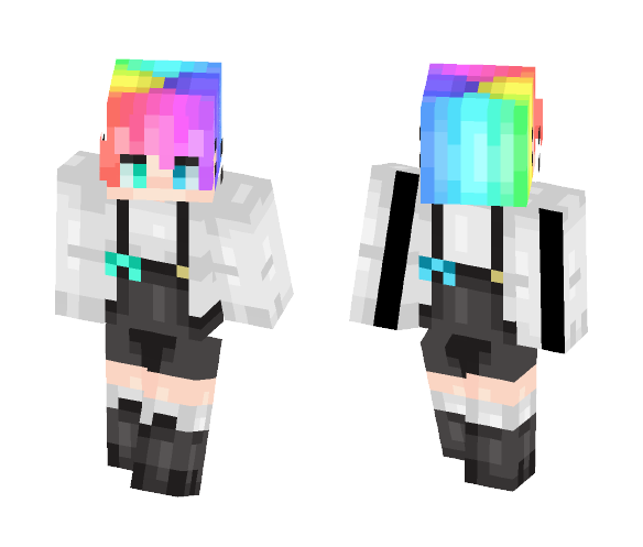 hah rainbows - Male Minecraft Skins - image 1