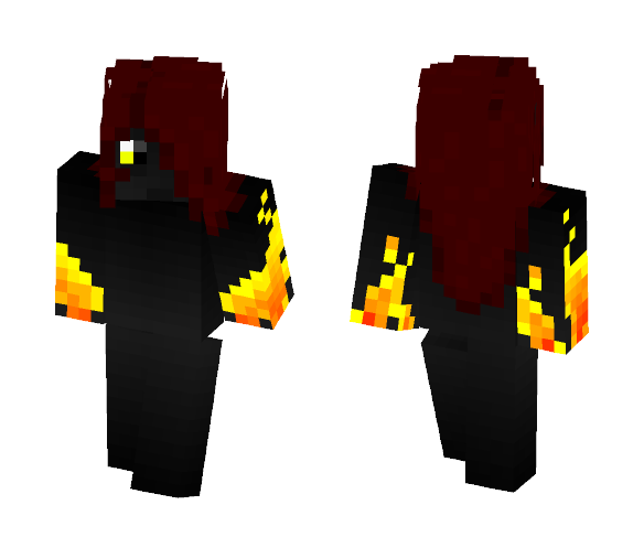 Leah (fire girl) - Female Minecraft Skins - image 1