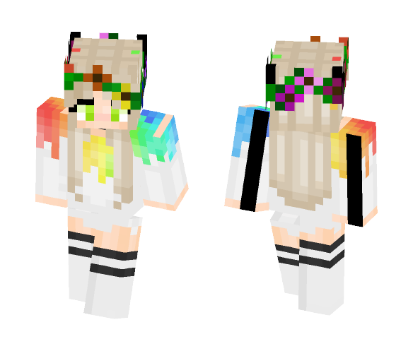 xPastelCrafter - Paint Splatters - Female Minecraft Skins - image 1
