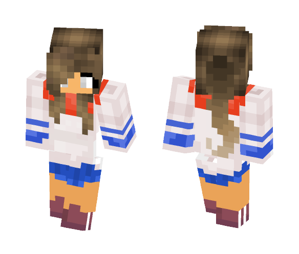 ~school girl~ponytail changed~ - Female Minecraft Skins - image 1