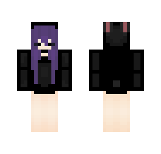 ☢-Dark Bunny Jacket - Female Minecraft Skins - image 2