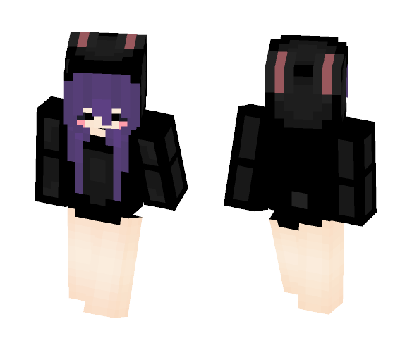 ☢-Dark Bunny Jacket - Female Minecraft Skins - image 1