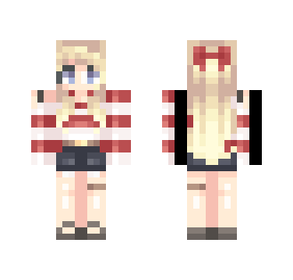 Red Ribbions - Female Minecraft Skins - image 2