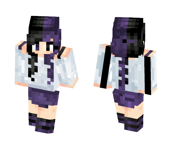 Purple and Black - Female Minecraft Skins - image 1