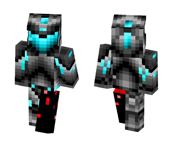 Futuristic Neon Armor - Male Minecraft Skins - image 1
