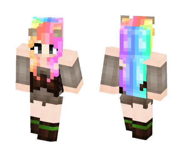 RainbowSong - Female Minecraft Skins - image 1