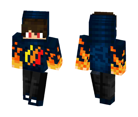 MrPhoenix Fire (Preston Logo) - Male Minecraft Skins - image 1