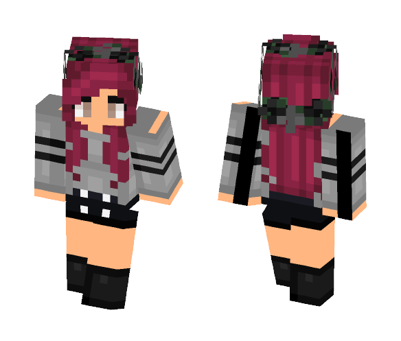 Cute goth girl - Cute Girls Minecraft Skins - image 1