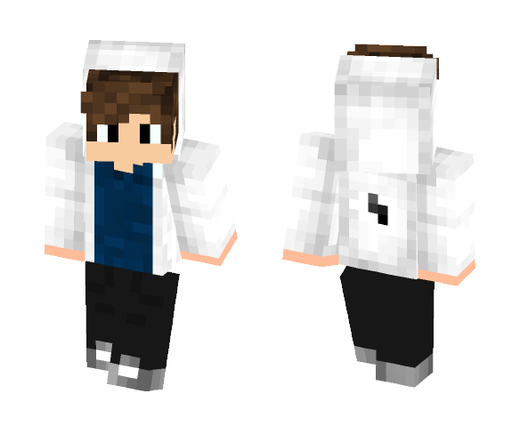 White hoodie - Male Minecraft Skins - image 1
