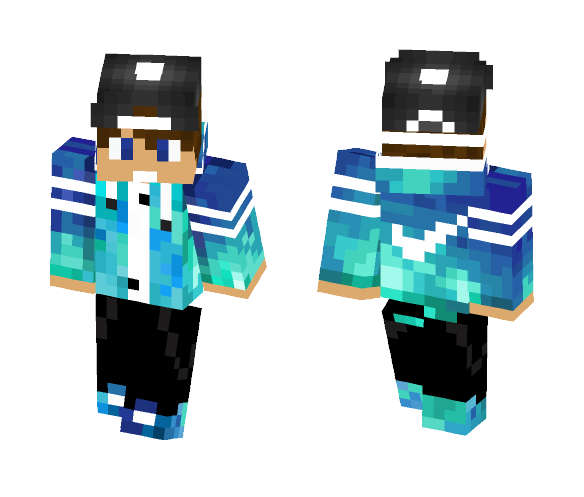 Blue shirted boy - Boy Minecraft Skins - image 1