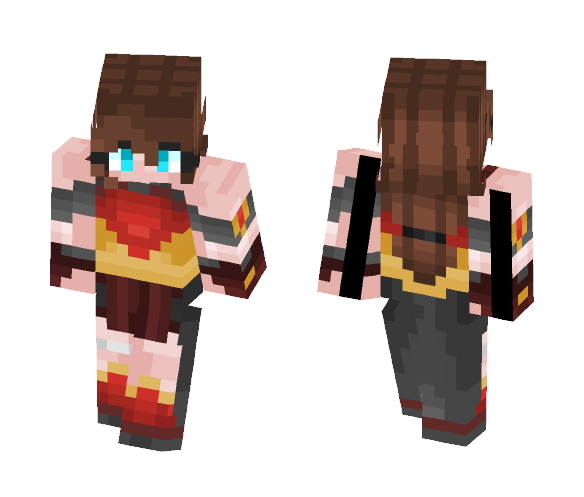 Rose Warrior - Female Minecraft Skins - image 1