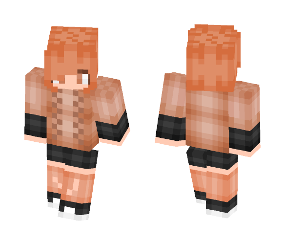 Orange girl - Girl Minecraft Skins - image 1