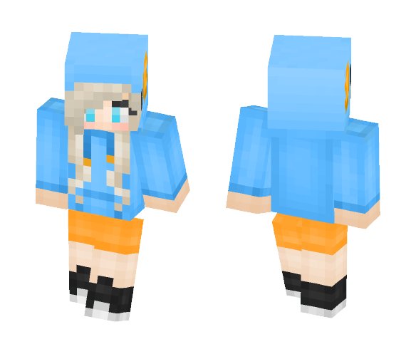Mudkip Cosplay - Female Minecraft Skins - image 1