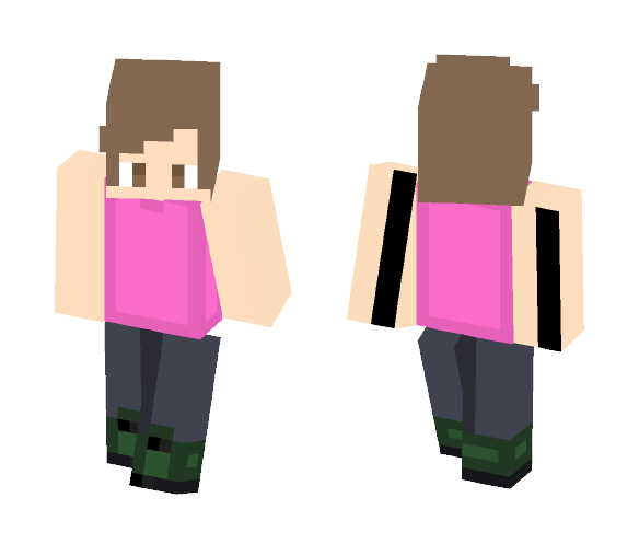 Pink is the new green :3 - Male Minecraft Skins - image 1