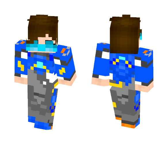Cadet oxton (overwatch colours) - Female Minecraft Skins - image 1