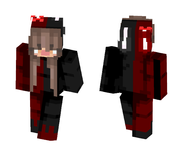 black n red - Female Minecraft Skins - image 1