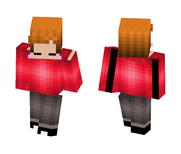 Red Frisk (For my freind RedFrisk) - Male Minecraft Skins - image 1