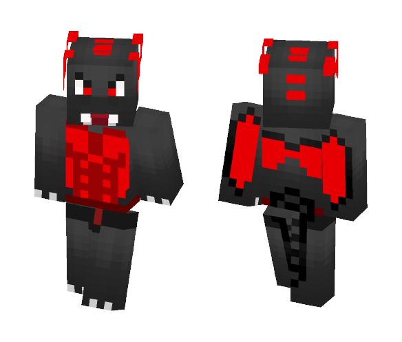 Red Male Dragon - Male Minecraft Skins - image 1