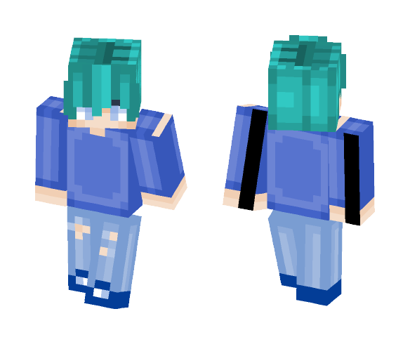 Aqua is Shy ~Piano~ - Male Minecraft Skins - image 1