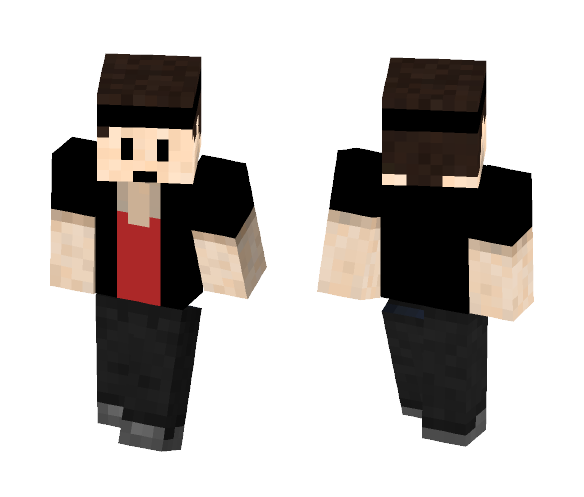 Black Shirt Guy - Male Minecraft Skins - image 1
