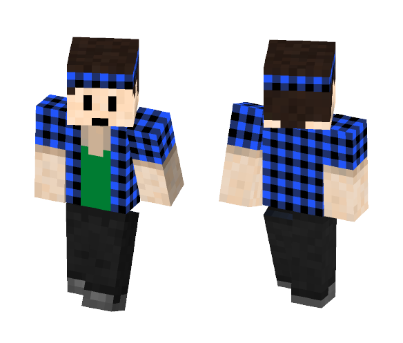 Blue Shirt Guy - Male Minecraft Skins - image 1