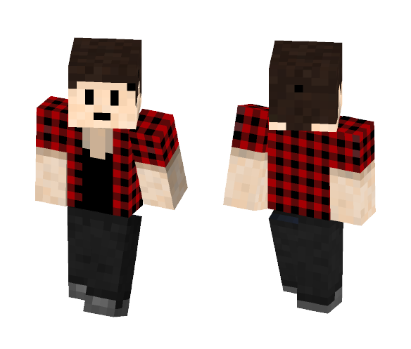 Red Shirt Guy - Male Minecraft Skins - image 1
