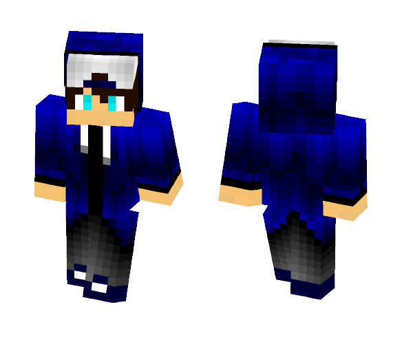 Blue Electro Boy - Boy Minecraft Skins - image 1