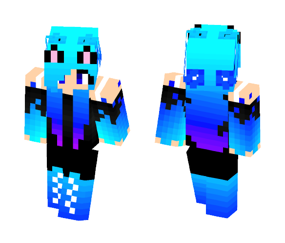 Blue Flame Kitten - Female Minecraft Skins - image 1