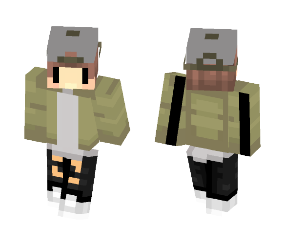 Chibi Bomber Jacket - Male Minecraft Skins - image 1