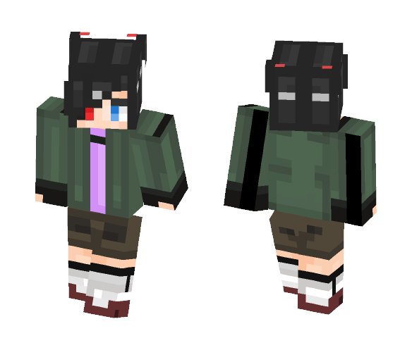 Ghoul Girl - Tokyo Ghoul - Girl Minecraft Skins - image 1