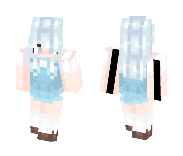 Cirno School Girl - Girl Minecraft Skins - image 1
