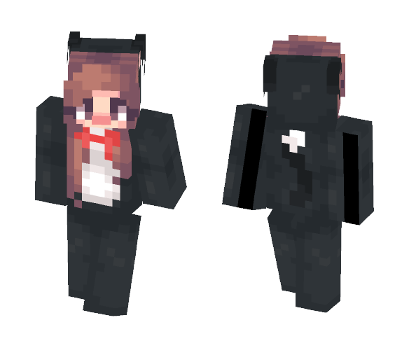 b l a c k_ c a t_o n e s i e - Female Minecraft Skins - image 1