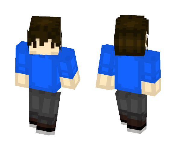 Blue Shirt - Male Minecraft Skins - image 1