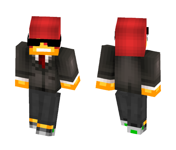 Gold Agent - Male Minecraft Skins - image 1