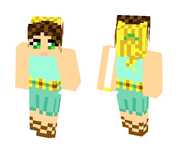 Sunflower Girl - Girl Minecraft Skins - image 1