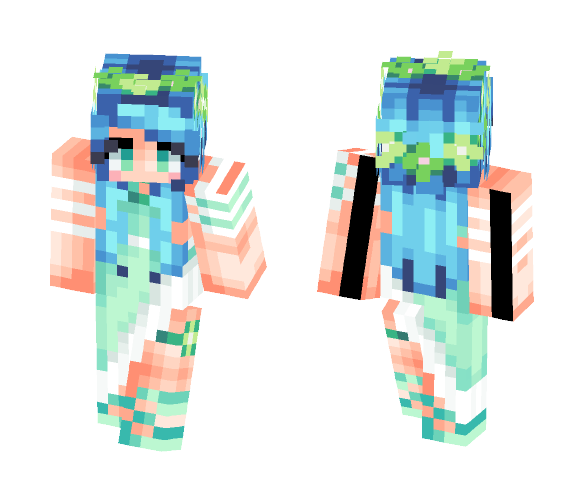 Skin Trade - Turquoise Blue - Female Minecraft Skins - image 1