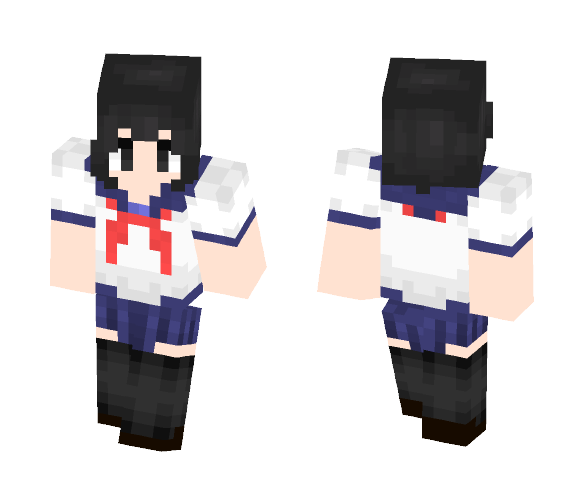 Ayano Aishi (New Hair) - Female Minecraft Skins - image 1