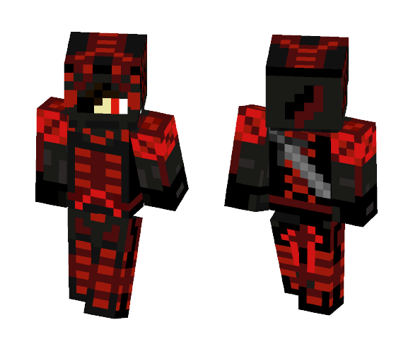 Red Skeleton Hunter - Male Minecraft Skins - image 1