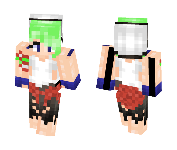 an attempt at a punk girl xD - Girl Minecraft Skins - image 1