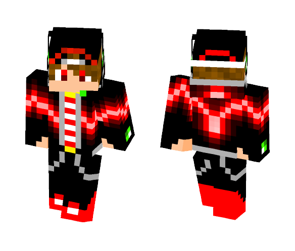 red lightning boy - Boy Minecraft Skins - image 1