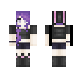 Purple Black Bunny girl - Girl Minecraft Skins - image 2