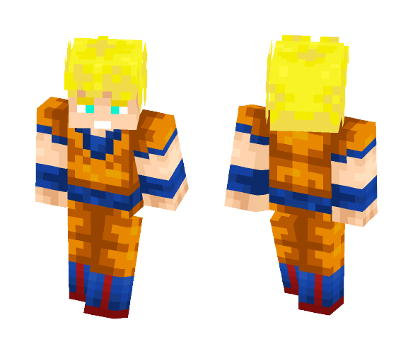 Goku Super Saiyan - Male Minecraft Skins - image 1