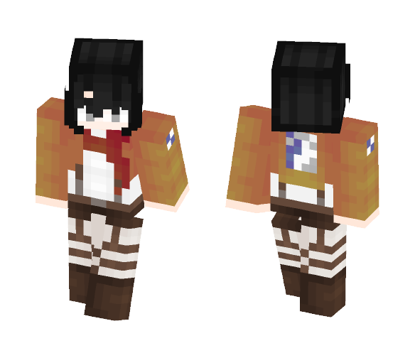 Mikasa Ackerman - Female Minecraft Skins - image 1