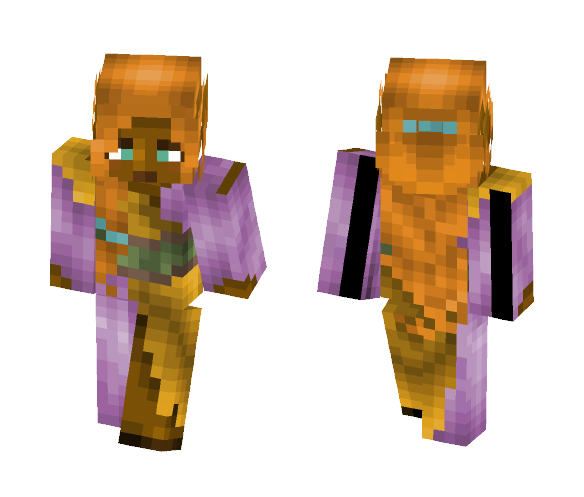 [LOTC] Robed Elfess - Female Minecraft Skins - image 1