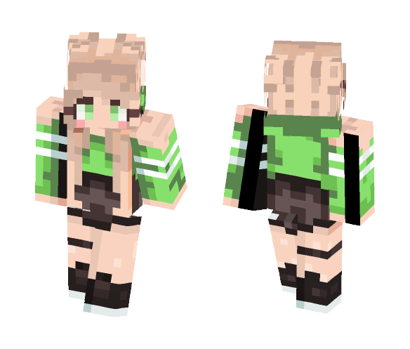 green jumper? :3 - Female Minecraft Skins - image 1